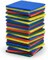 Non-Scratch Scouring Pads, Heavy Duty Dish Scrubber, Multi-Color, 4x6 Inch, 40 Pack, Reusable Kitchen Scrub Pads for Dishes and Grills